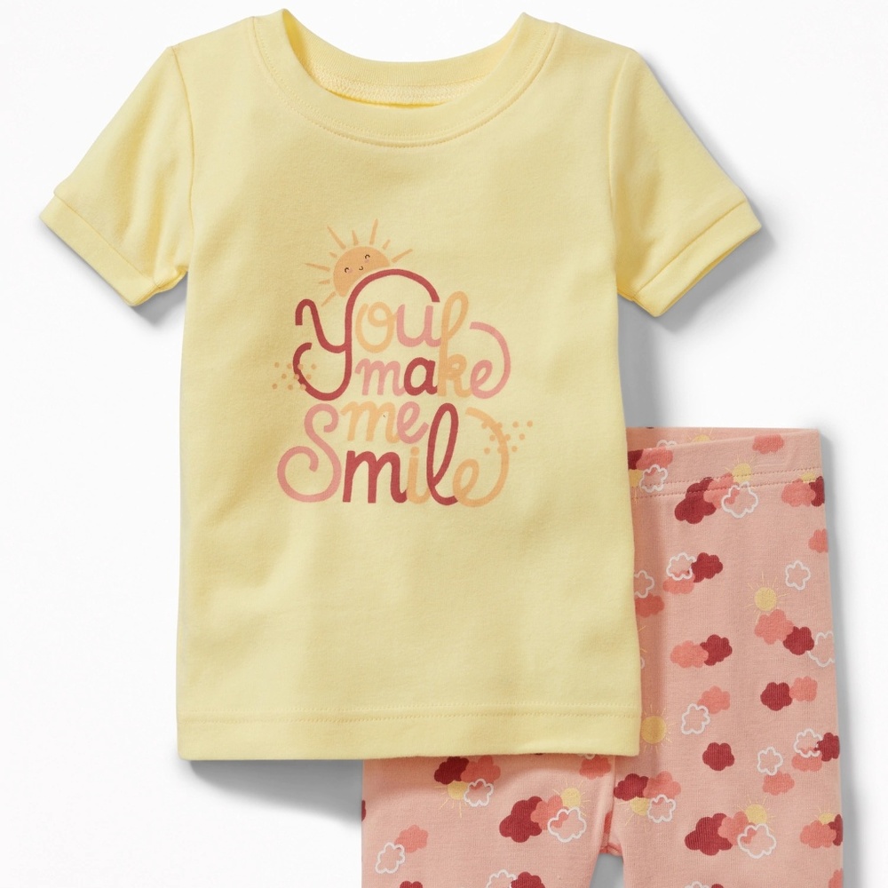 NWT Old Navy Baby PJ Set 5T “You make me Smile”